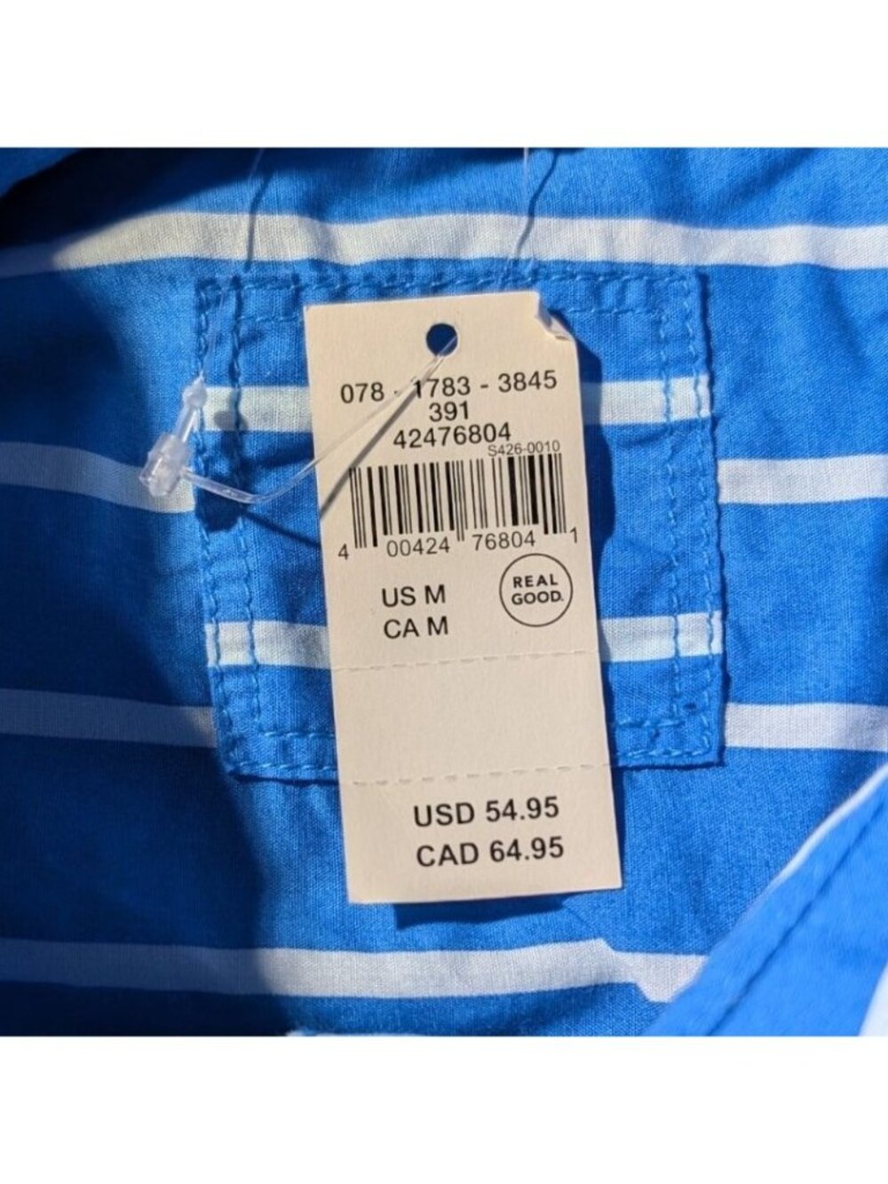 Aerie Good Day Button Day Shirt NWT Nautical Coastal Preppy 100% Cotton - Picture 7 of 11